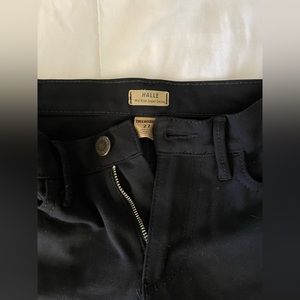 True Religions Mid Rise Super Skinny Black Pants